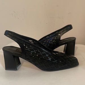 Paul Melian sling back block heel